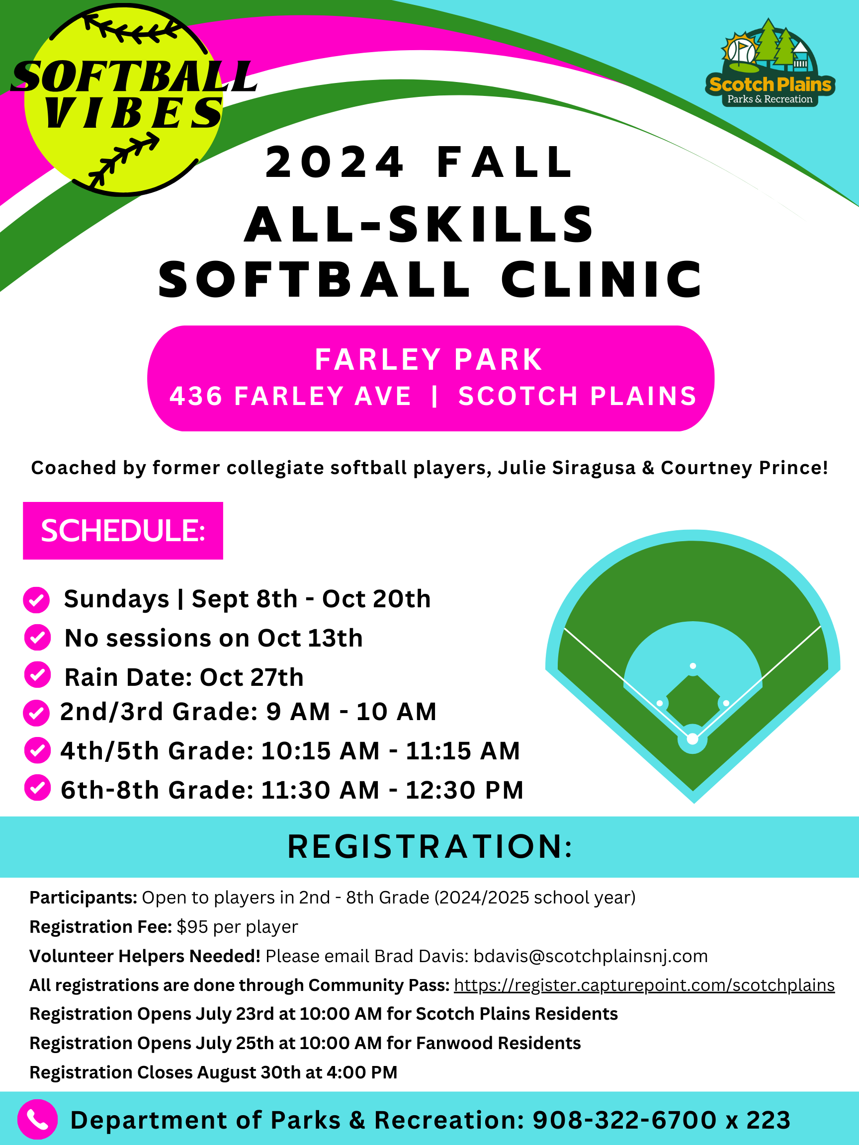 2024 Fall Softball Skills Clinic Final