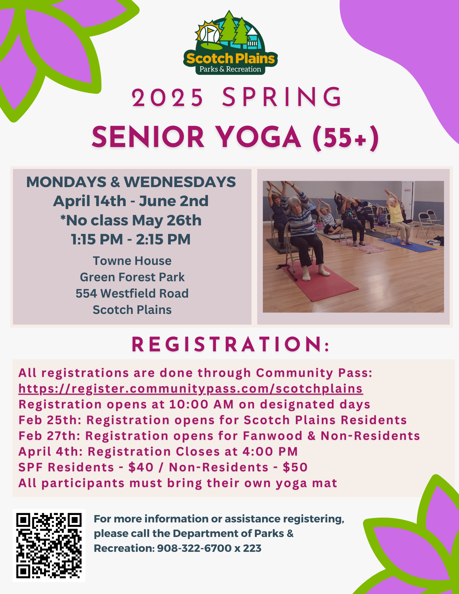 2025 Spring Senior Yoga 55