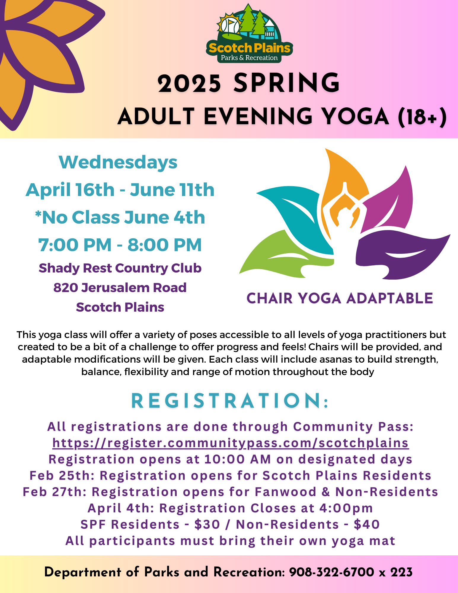 2025 Spring Yoga Adult EVENING