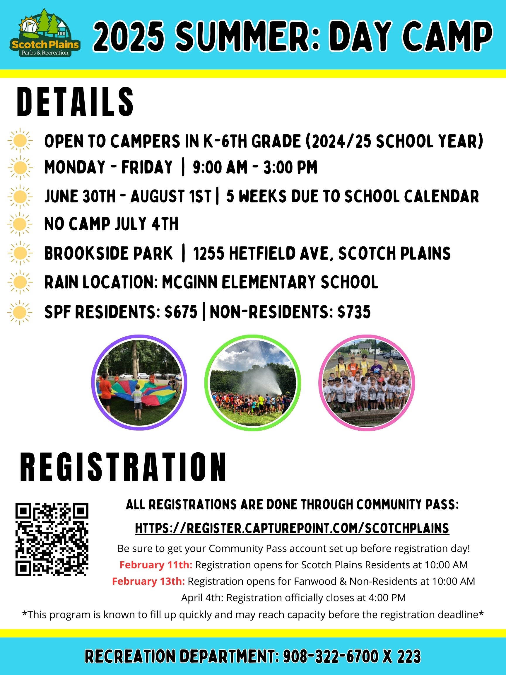 2025 Summer Day Camp Flyer