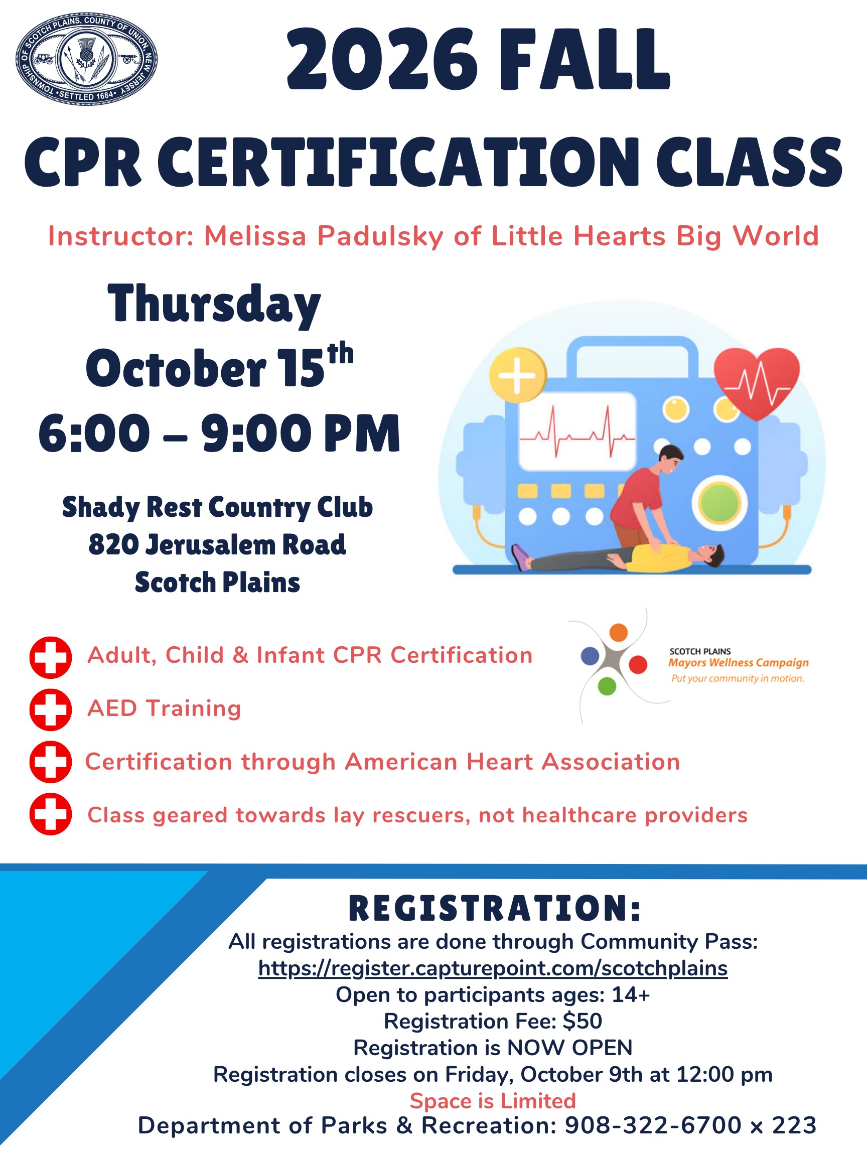 CPR Fall 2026 October