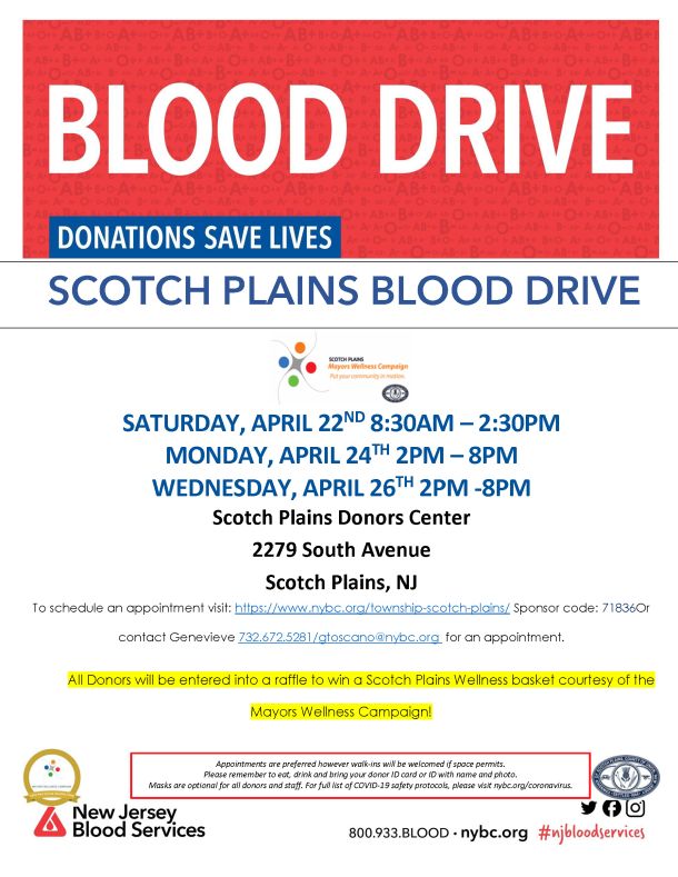 Scotch Plains Blood Drive